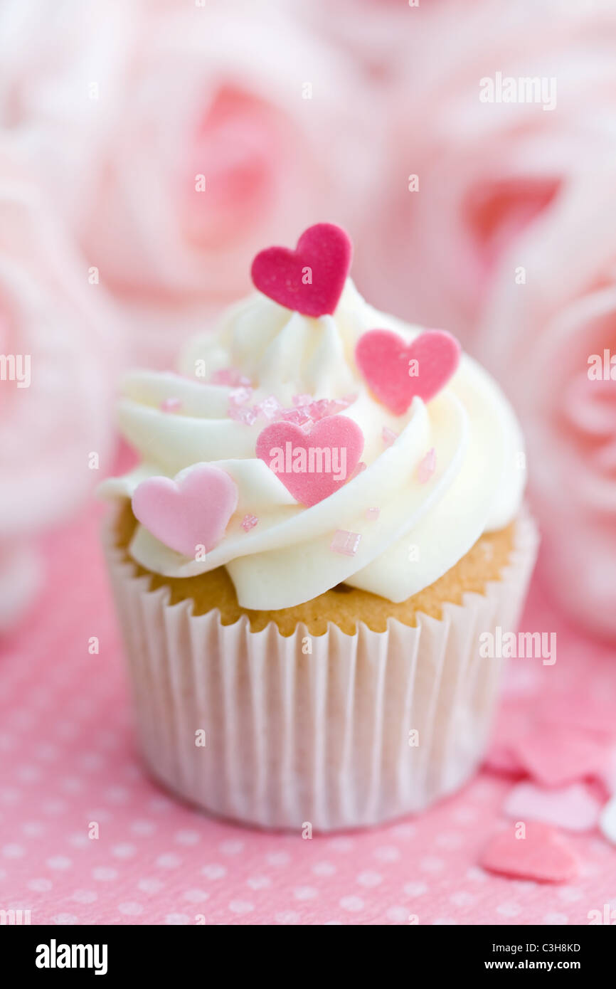 Valentino cupake Foto Stock