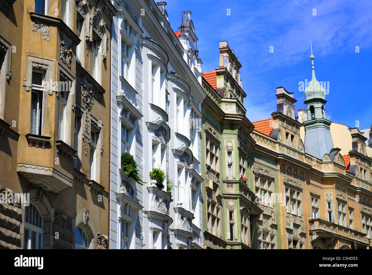 Random Cityscape di Praga, Repubblica Ceca Foto Stock