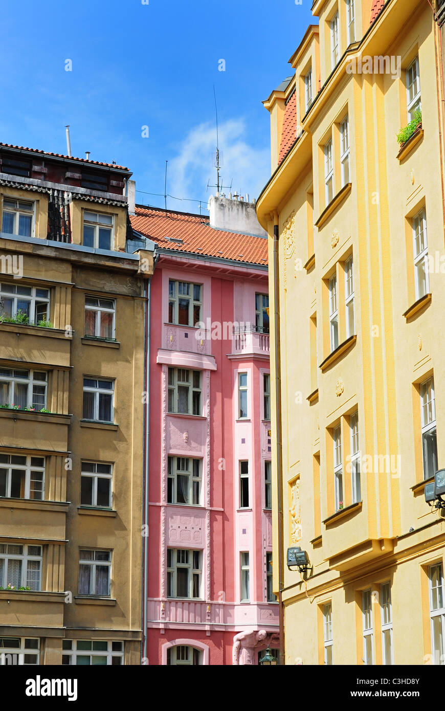Random Cityscape di Praga, Repubblica Ceca Foto Stock