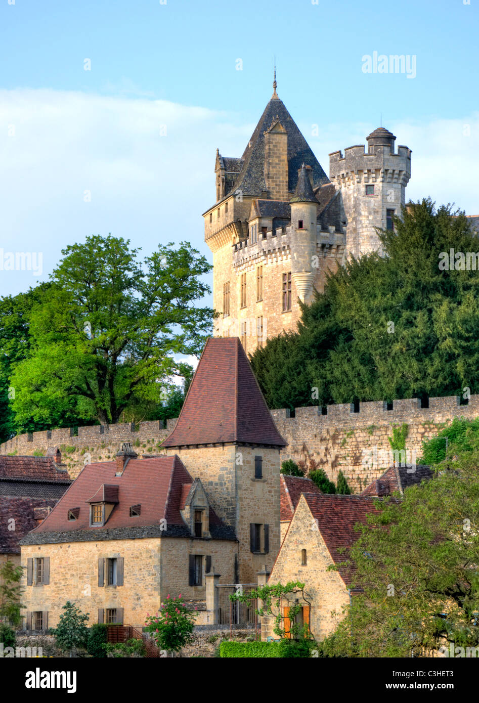 Chateau de Montfort, Dordogne Francia UE Foto Stock