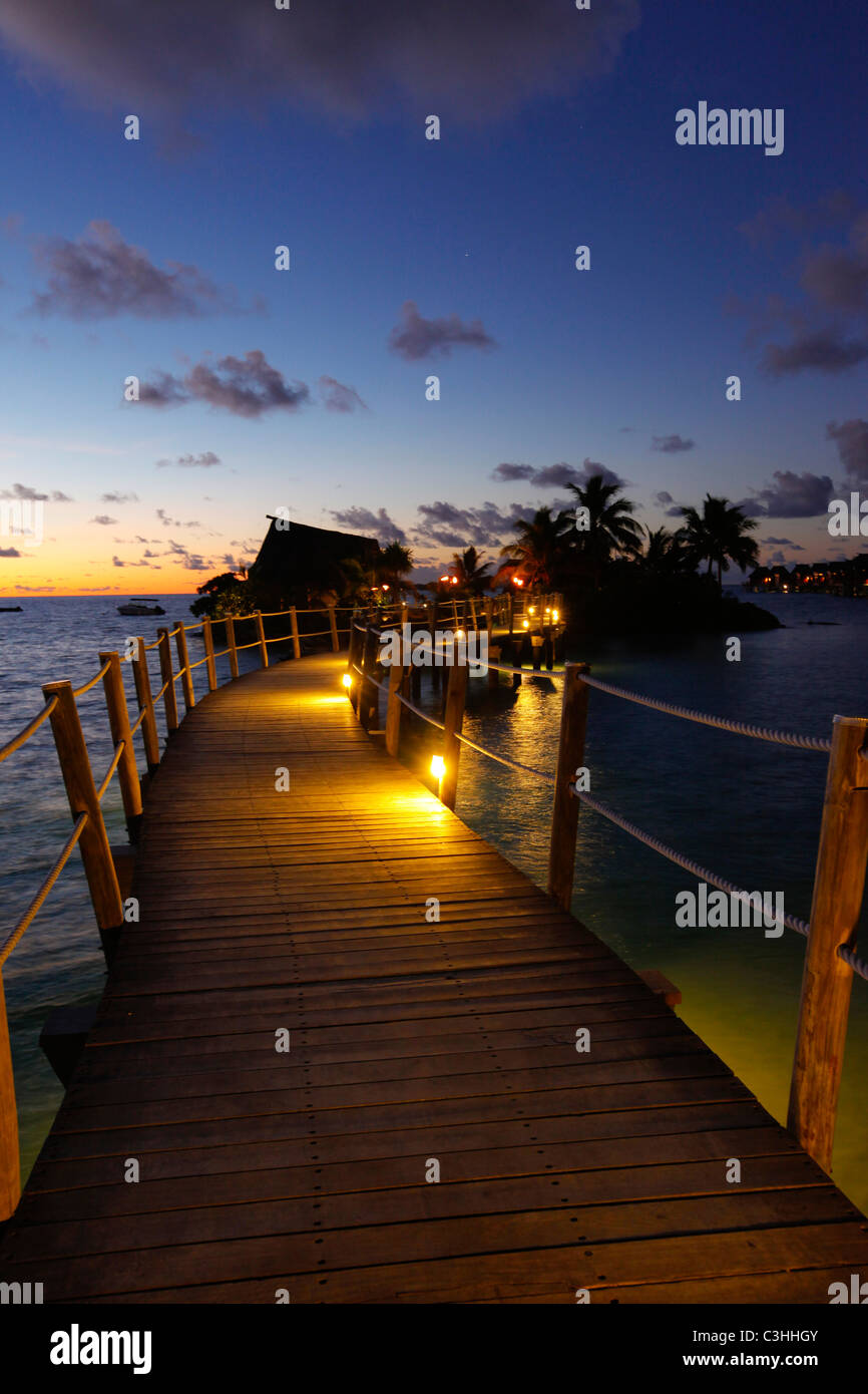 Likuliku Lagoon Resort, Malolo Island, Mamanucas, Isole Figi Foto Stock