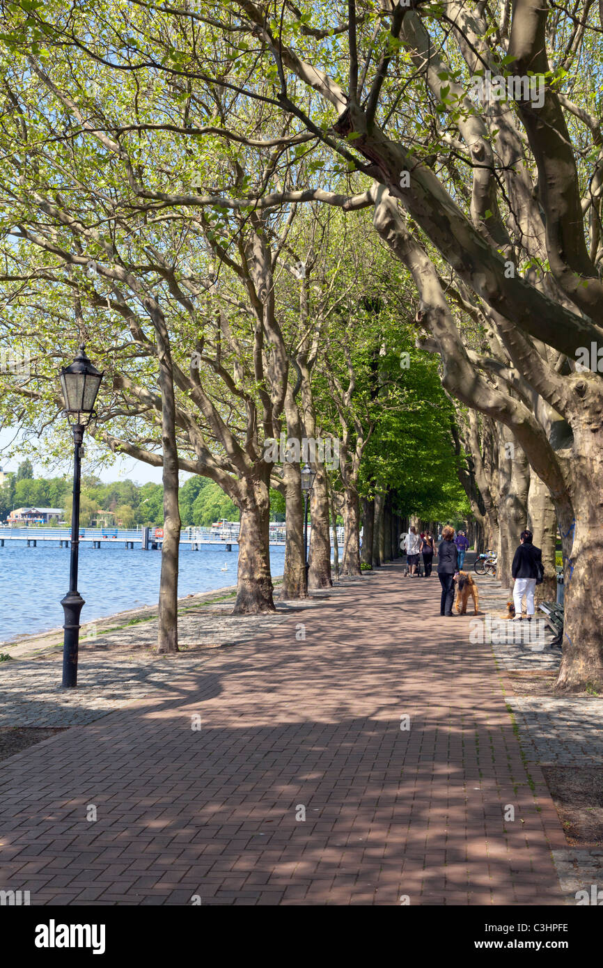 Greenwich Promenade, Alt Tegel, Reinickendorf, Berlino, Germania Foto Stock