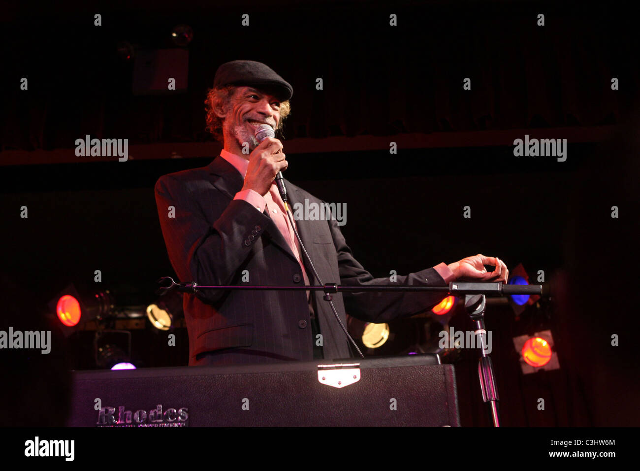 Gil Scott-Heron esegue a B.B. King Blues Club di New York City, Stati Uniti d'America - 04.11.09 Foto Stock