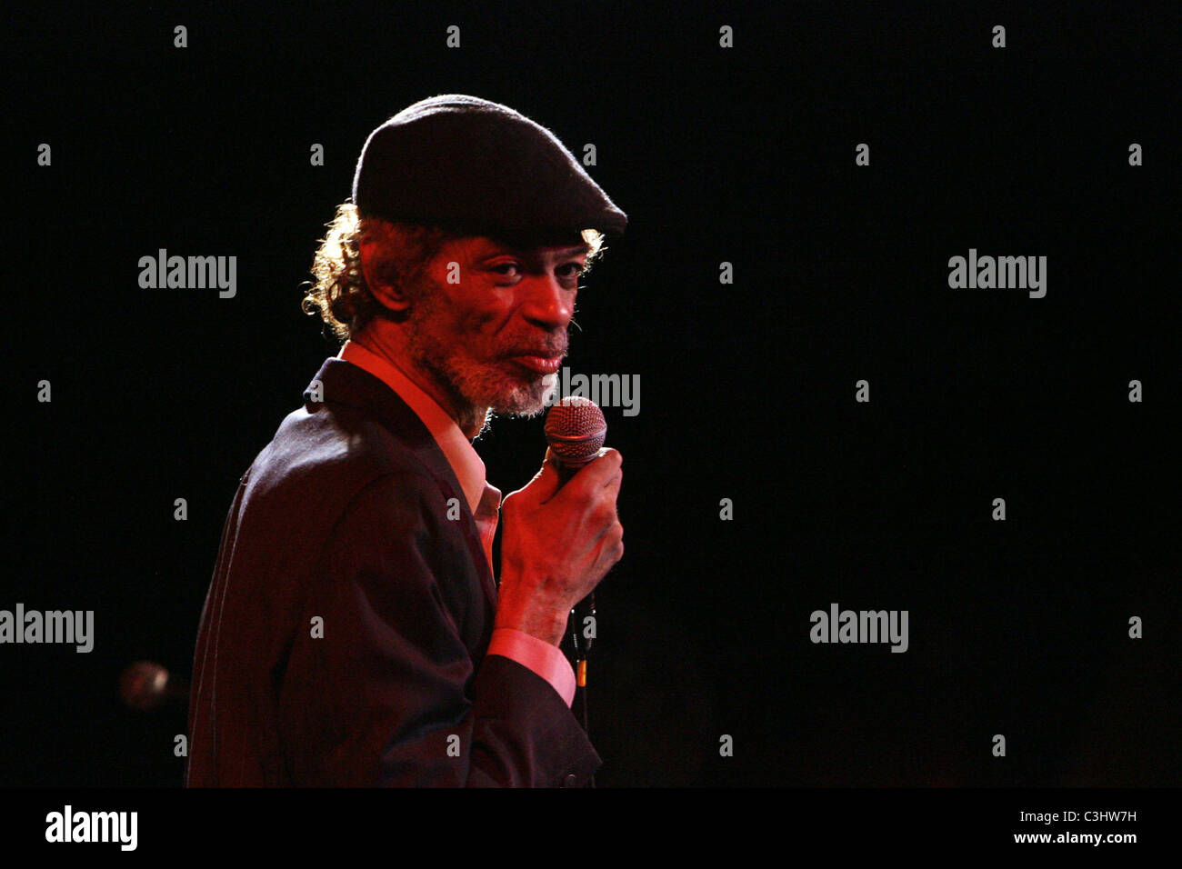 Gil Scott-Heron esegue a B.B. King Blues Club di New York City, Stati Uniti d'America - 04.11.09 Foto Stock