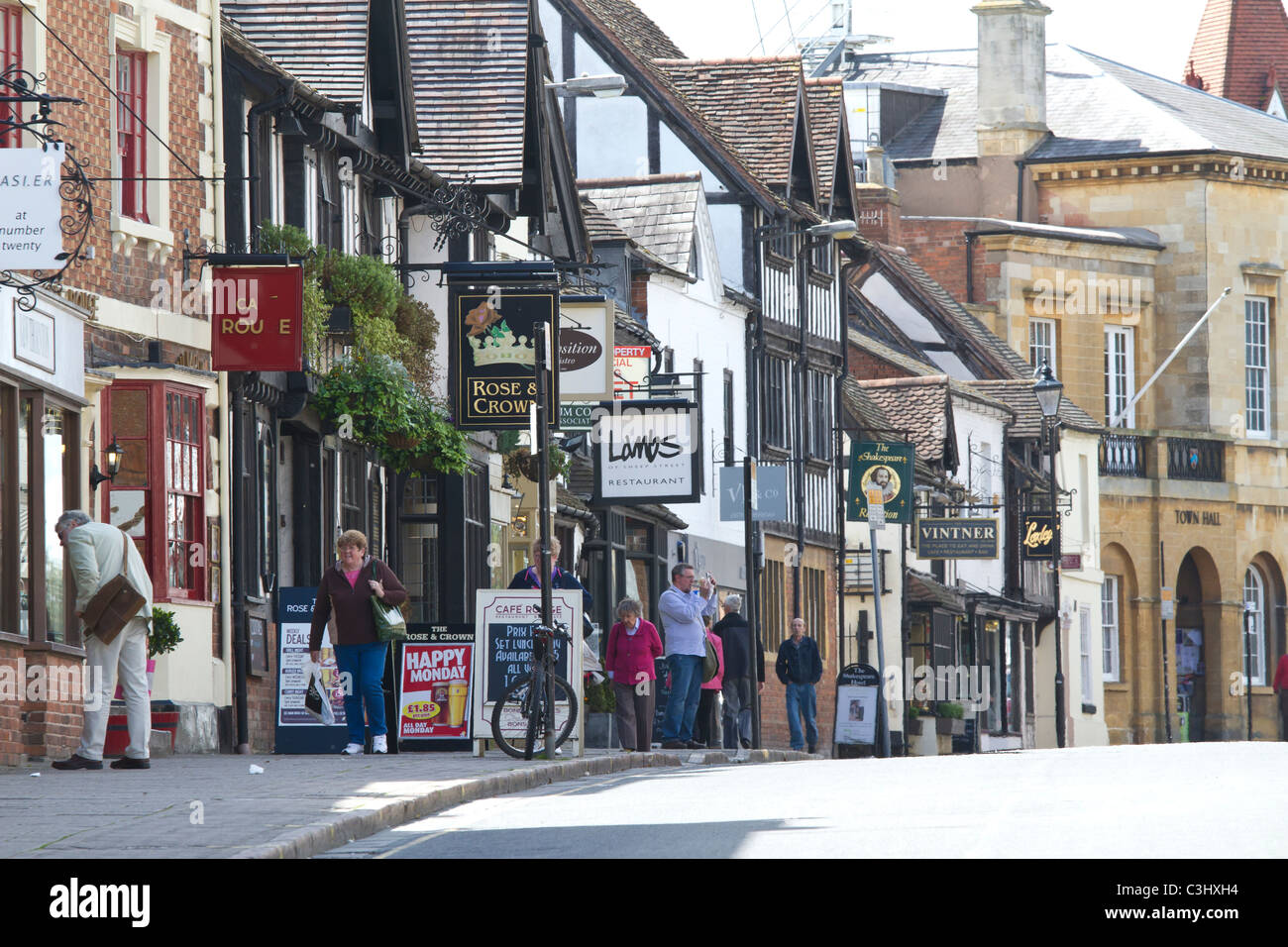 Stratford upon Avon, Warwickshire, Inghilterra, Regno Unito. Sheep Street. Foto Stock