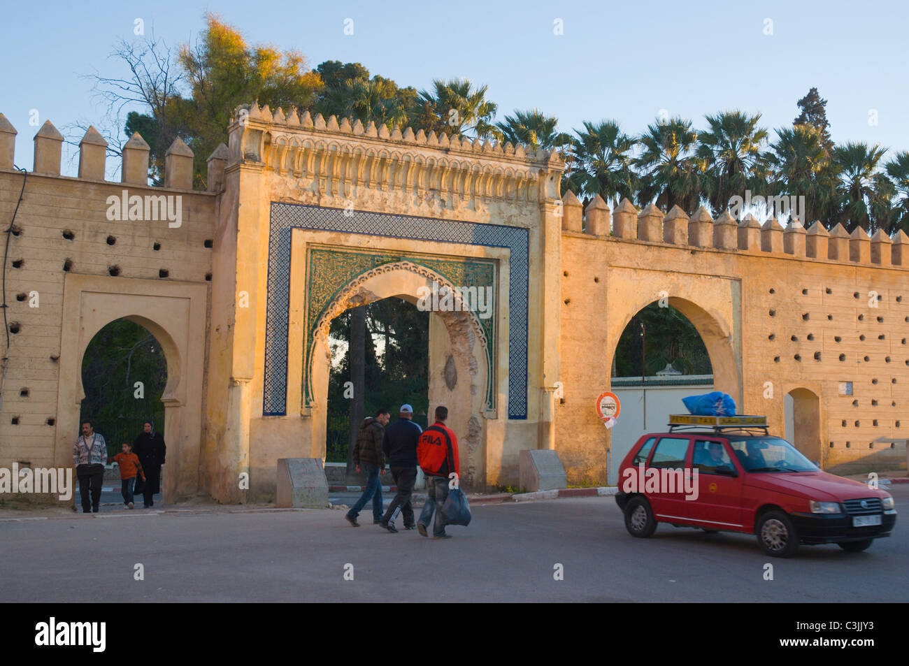 Avenue Moulay Hassan street il nord del Marocco e Africa Foto Stock