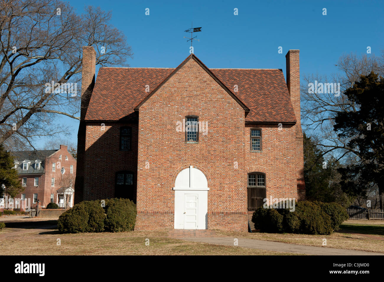 Stato coloniale casa in edificio storico di St Mary's City, Maryland Foto Stock