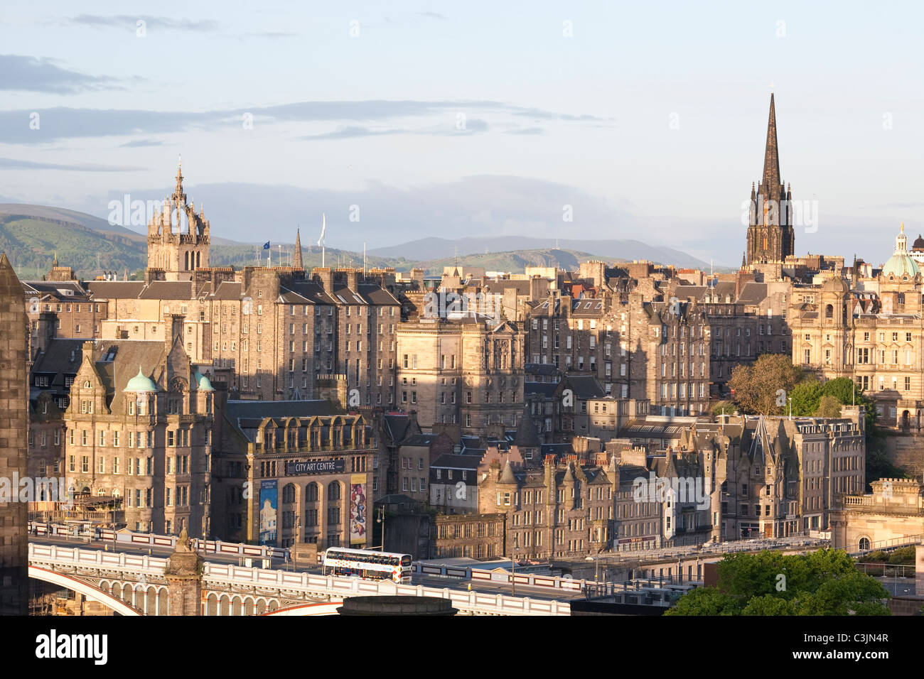 La Città Vecchia, Edimburgo, Scozia, Regno Unito Foto Stock