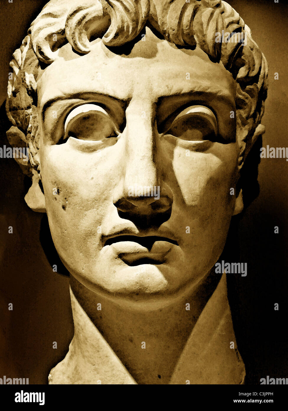 Imperatore romano Augusts @ la collezione biblioteca di Alessandria Foto Stock