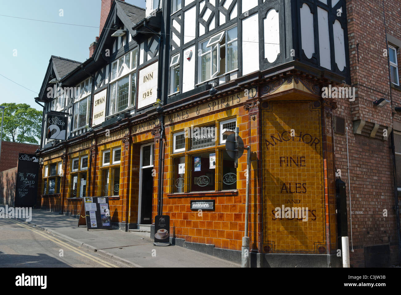 The Swan Inn a Worksop NOTTINGHAMSHIRE REGNO UNITO Foto Stock