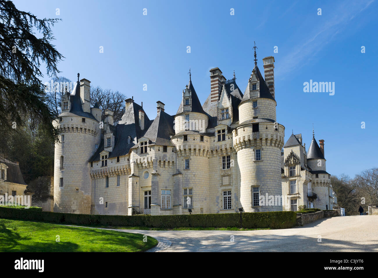 Il Château d'Ussé, Loire e Valle Indre, Touraine, Francia Foto Stock