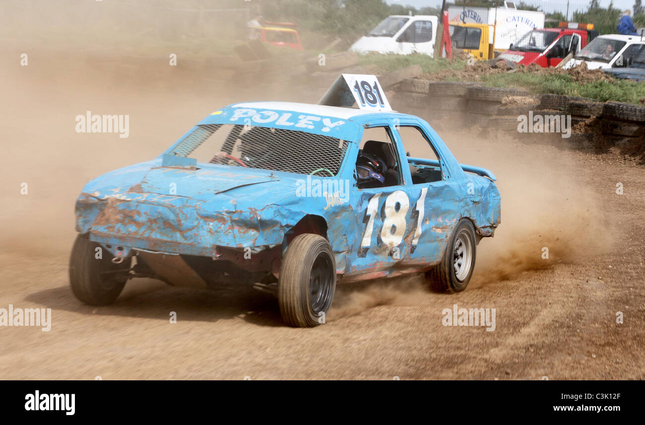 Banger racing Foto Stock