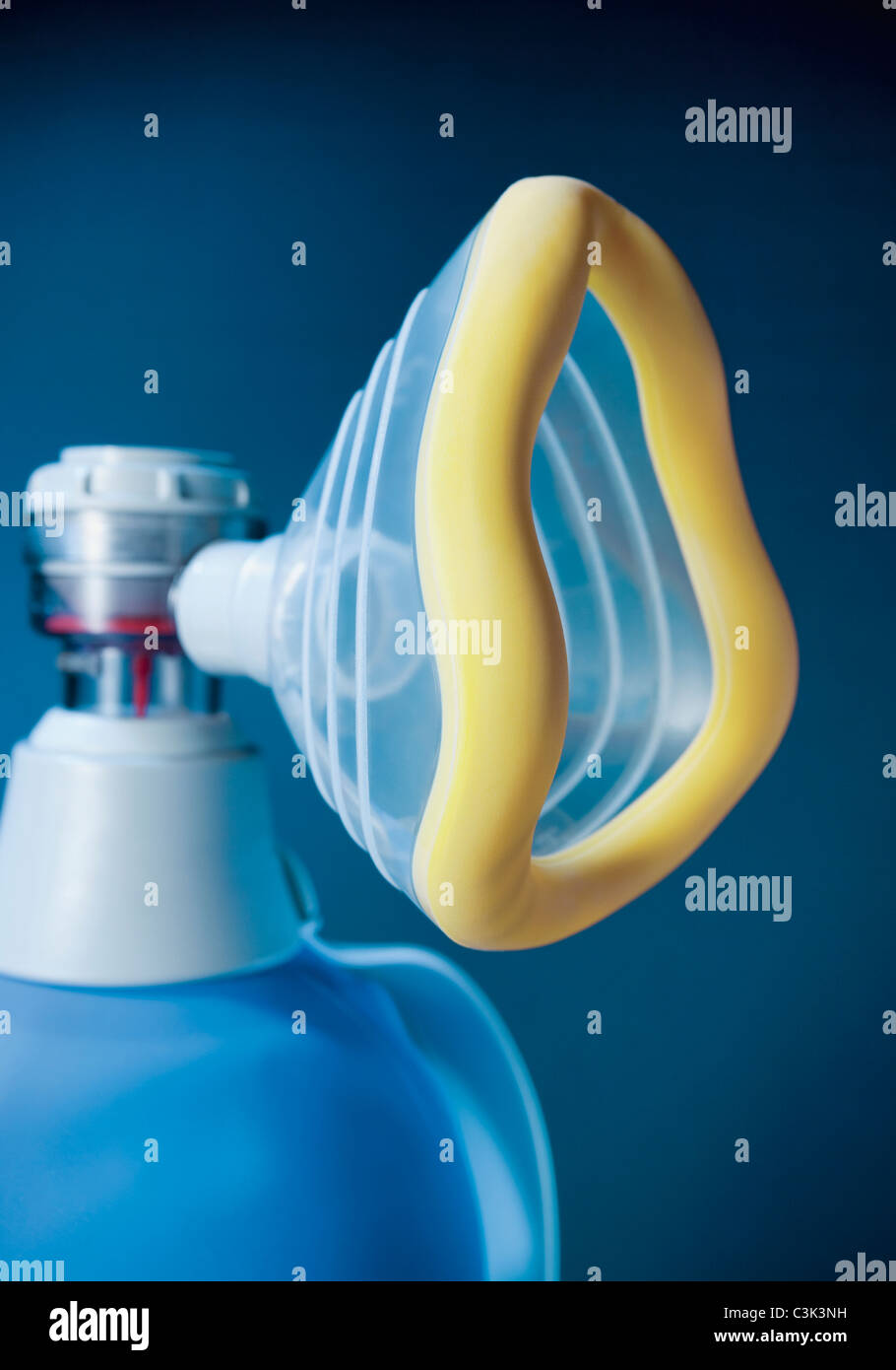 Una maschera per la respirazione, close up Foto Stock