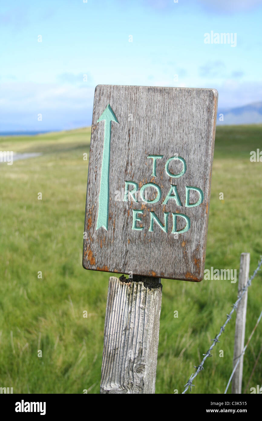 Isola di Iona, Scozia - Alla fine della strada Foto Stock