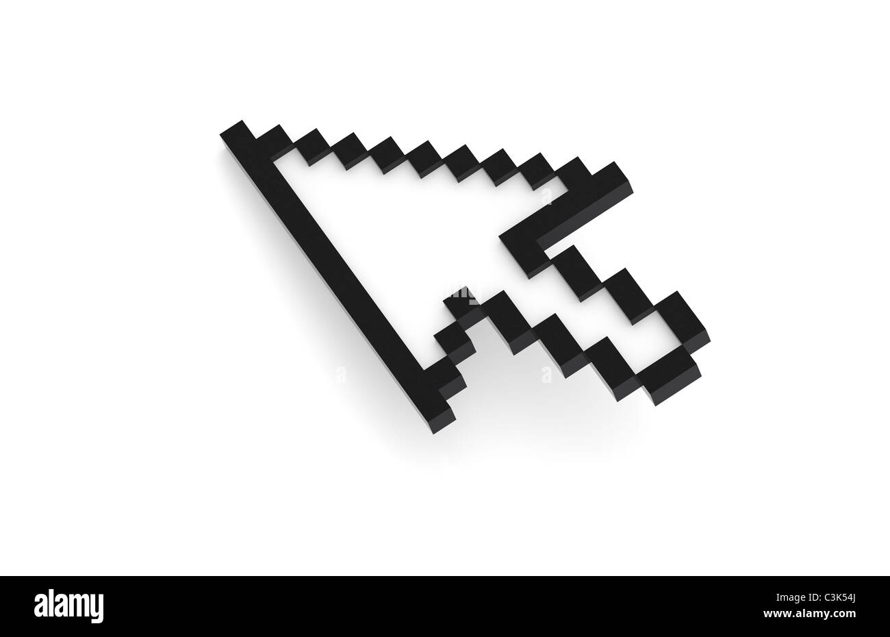 Cursore del mouse. Il cursore nero Foto Stock