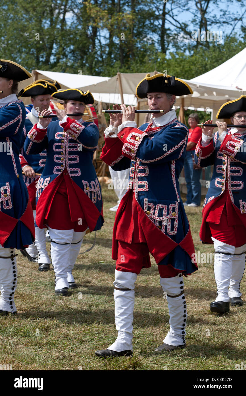Fife corp dal 18 esimo secolo francese e le Guerre indiane Foto Stock