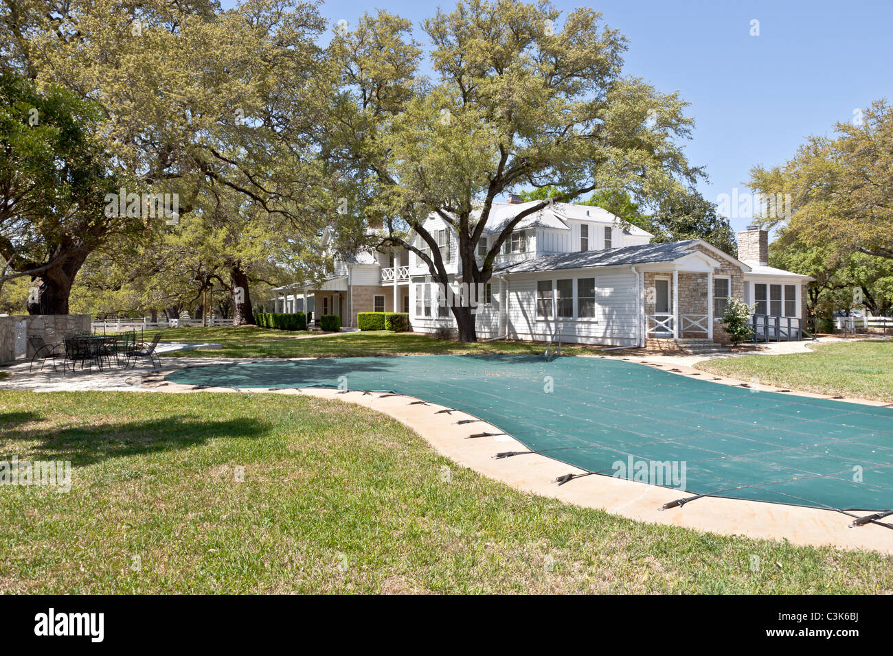 Presidente Lyndon Baines Johnson Ranc. Foto Stock