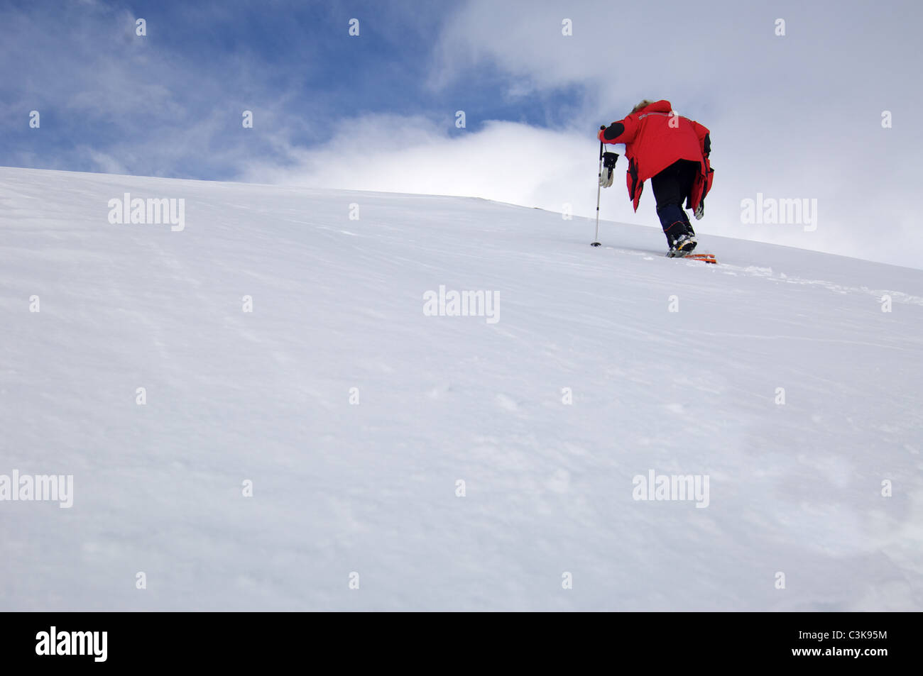 Salendo il picco Foto Stock