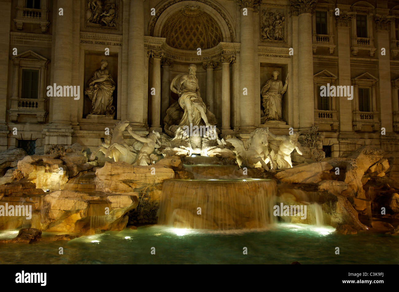 Fontana di Trevi, Roma Foto Stock