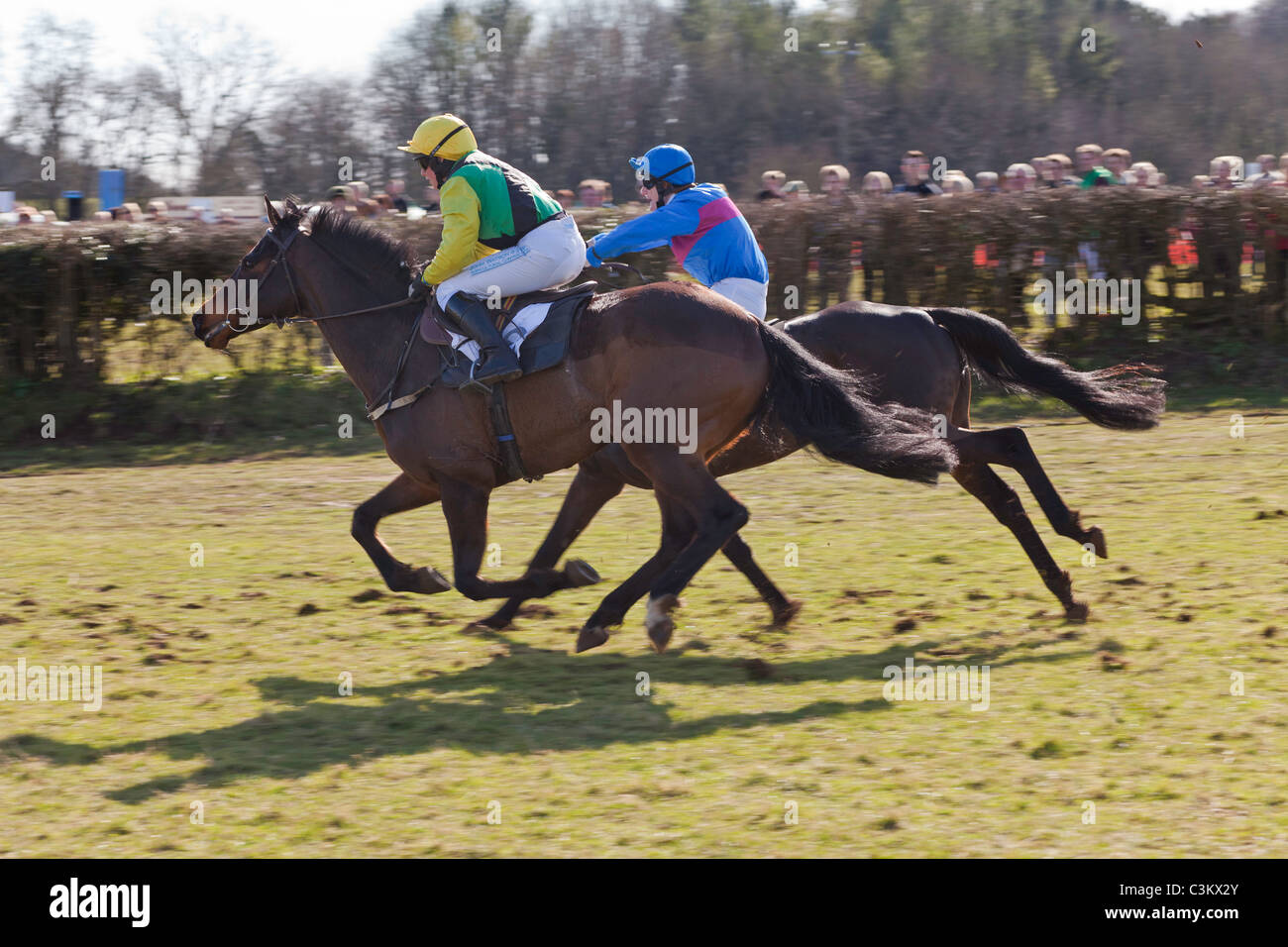 Fantini e piloti AL PUNTO A PUNTO HOWICK CHEPSTOW Wales UK Foto Stock