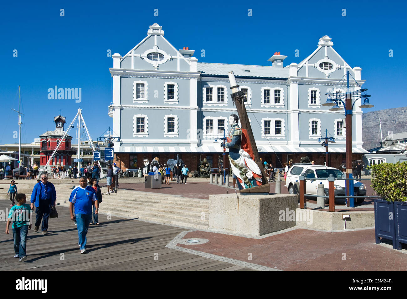 African porto commerciale edificio a V&A Waterfront, Città del Capo Sud Africa Foto Stock
