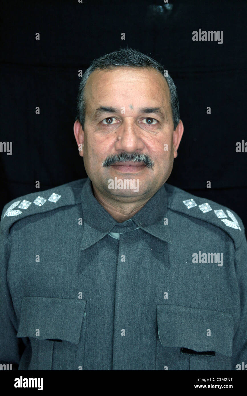 Abdul Rahman Aqtash. Capo NDS e polizia Dept chief Kunduz Foto Stock