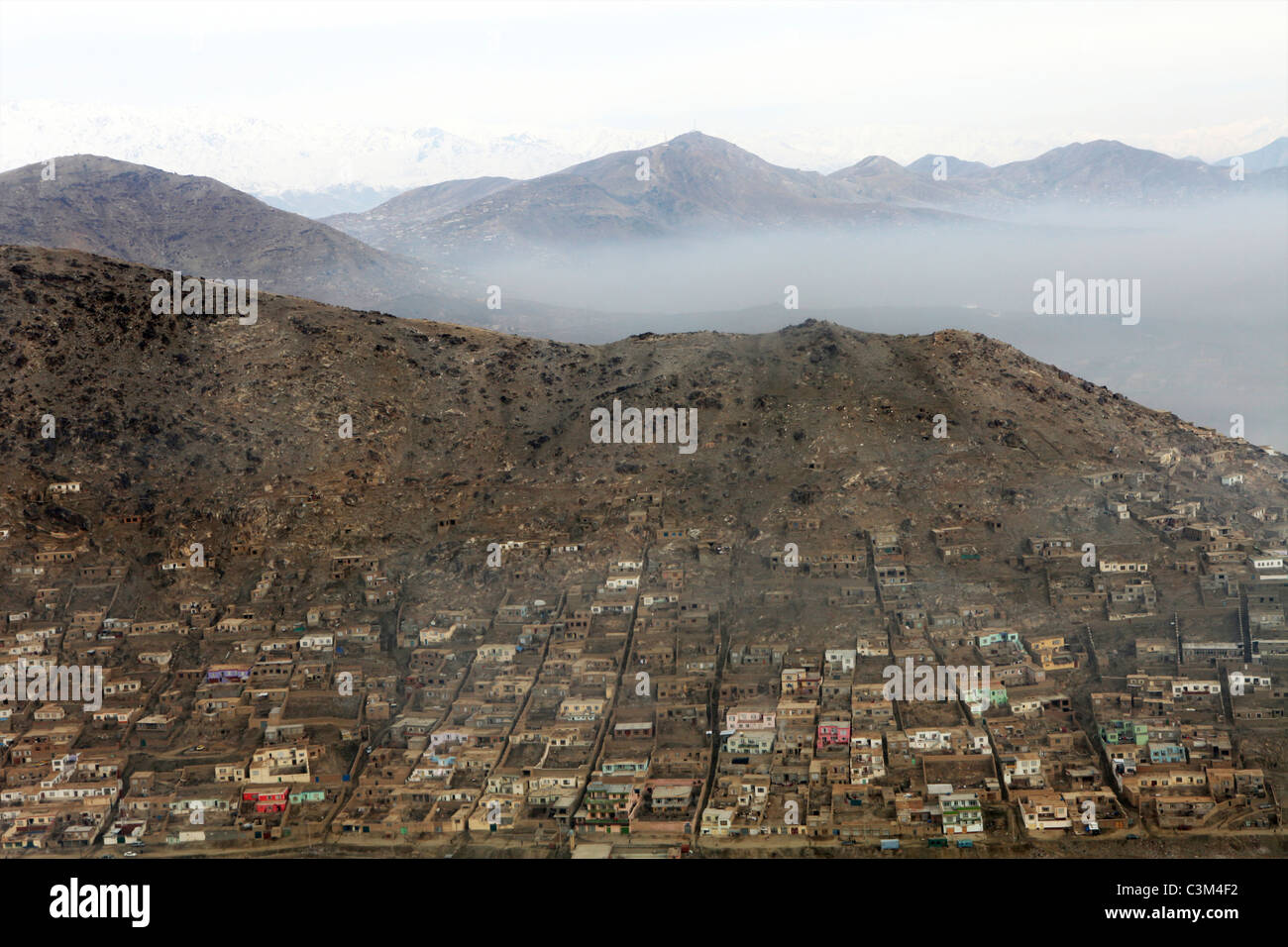 Vista aerea di Kabul, Afghanistan Foto Stock