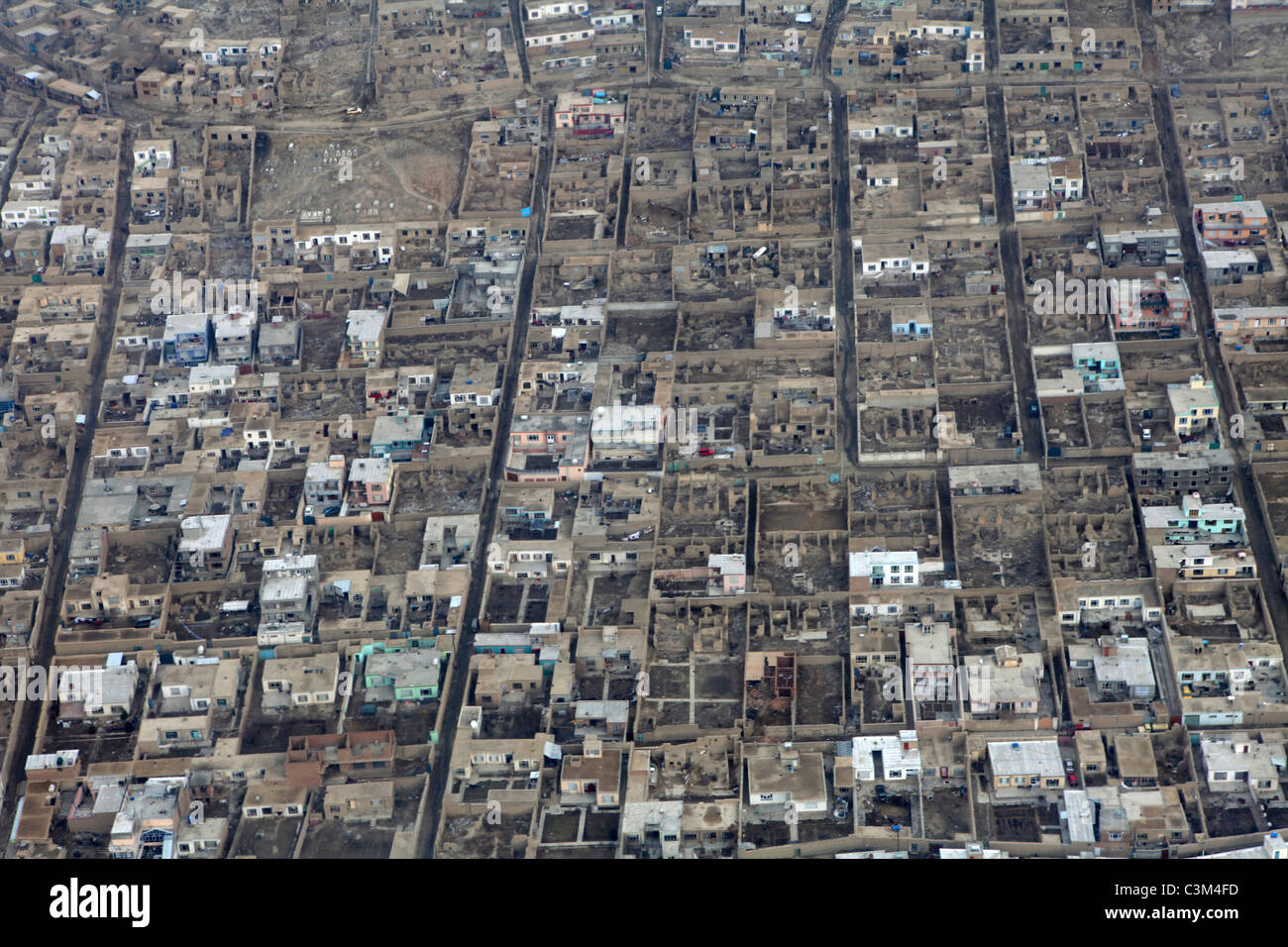 Vista aerea di Kabul, Afghanistan Foto Stock