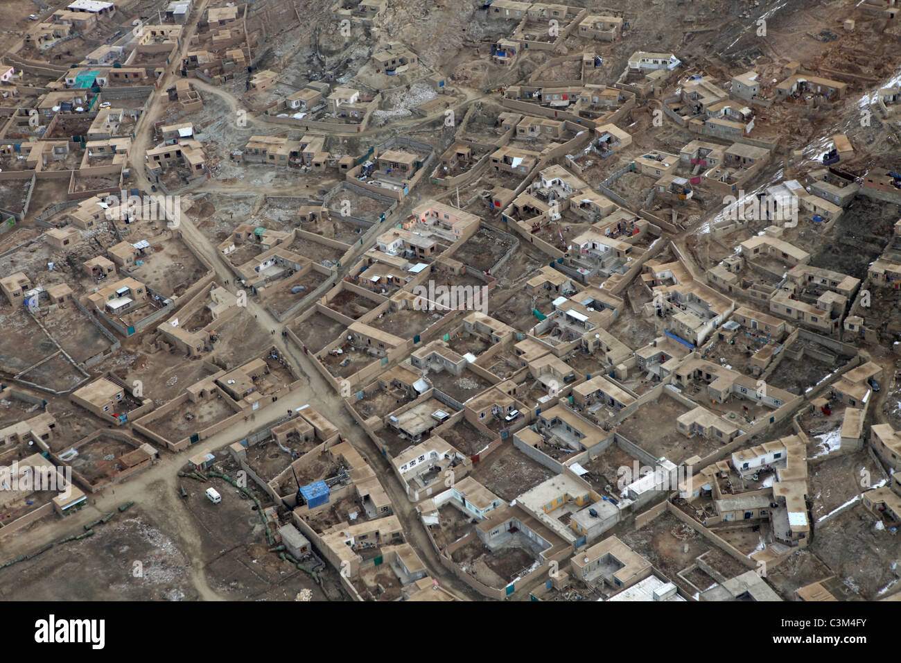 Vista aerea di Kabul, Afghanistan Foto Stock