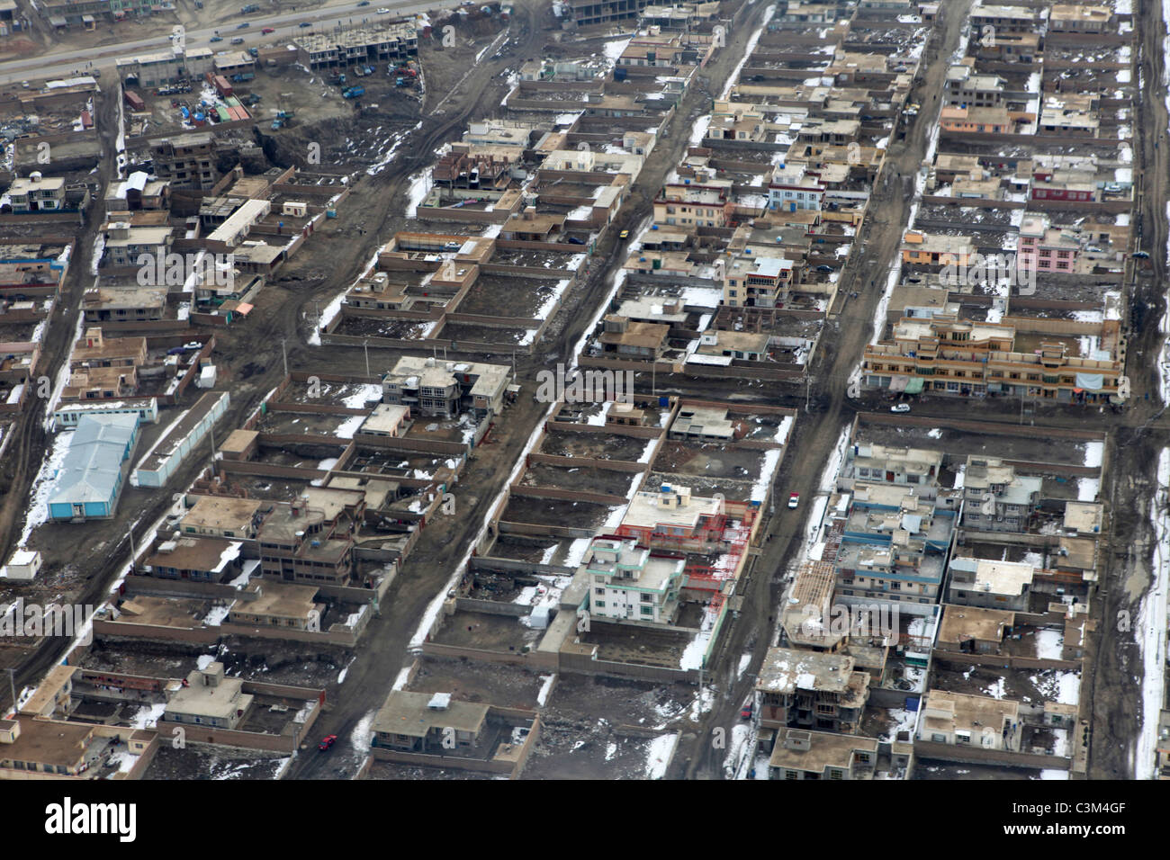 Vista aerea di Kabul, Afghanistan Foto Stock