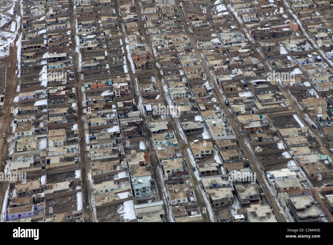 Vista aerea di Kabul, Afghanistan Foto Stock