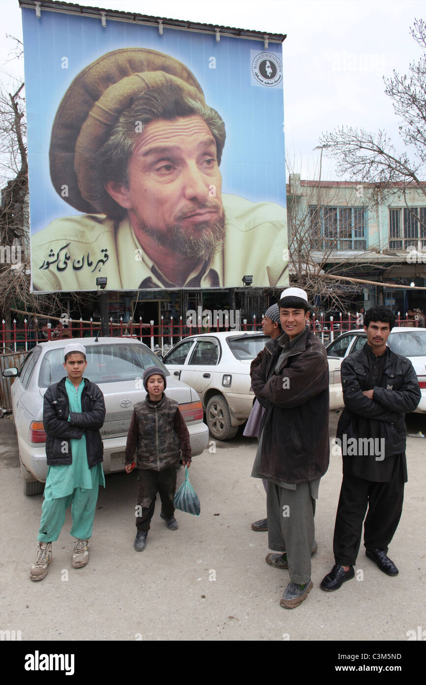 Vita quotidiana sul mercato a Kunduz Foto Stock