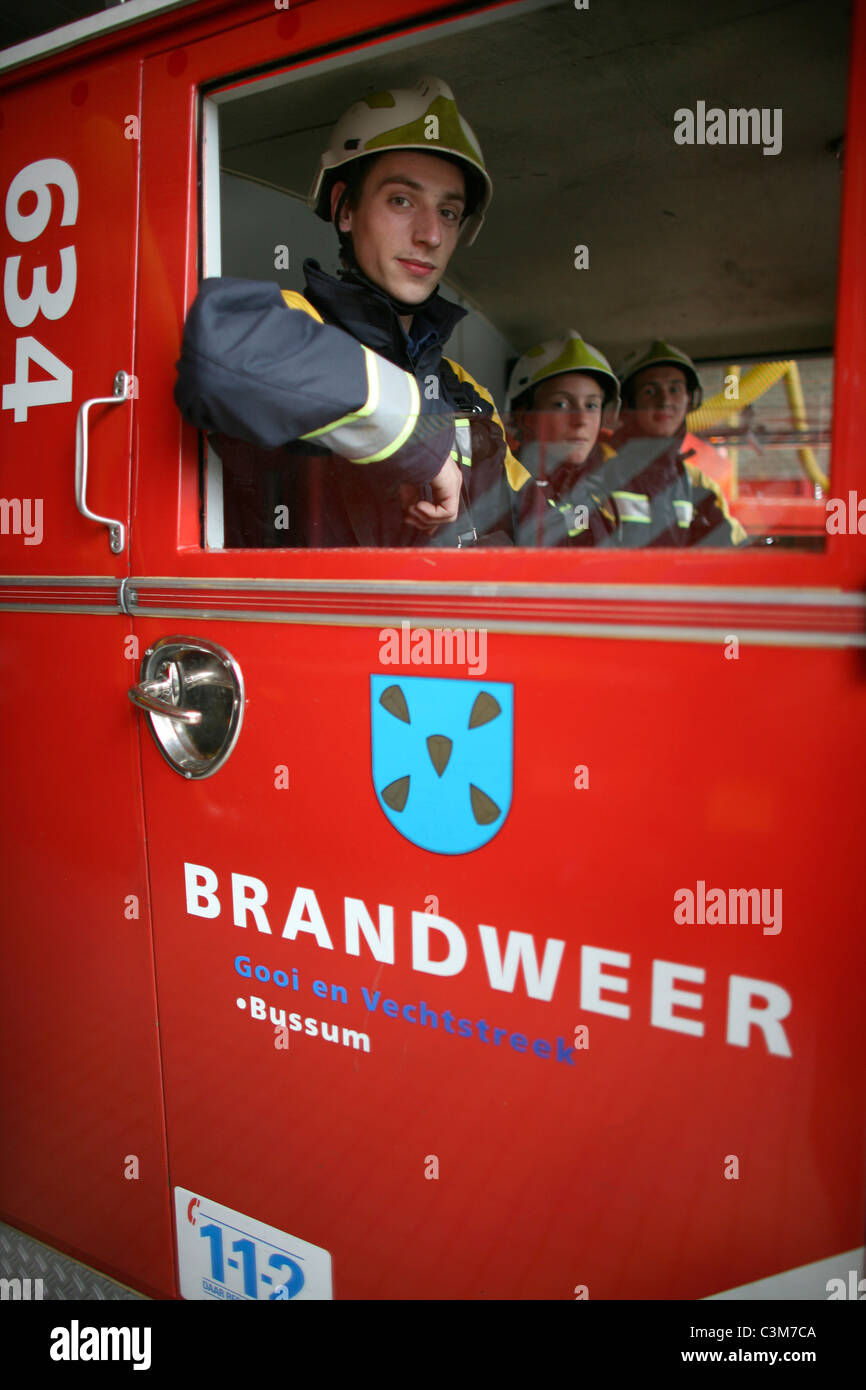 Il novellame di vigili del fuoco in Olanda Foto Stock