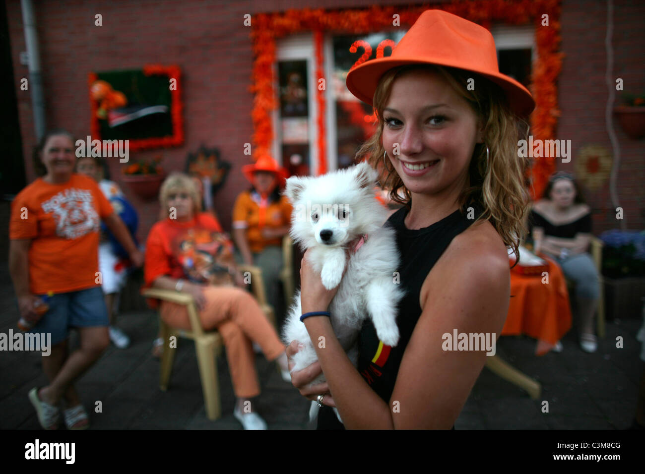 Coppa del mondo di calcio in Olanda Foto Stock