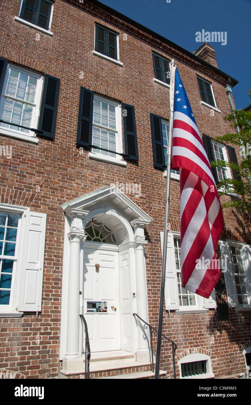 Carolina del Sud, Charleston. Heyward-Washington House, 87 Church Street. Foto Stock