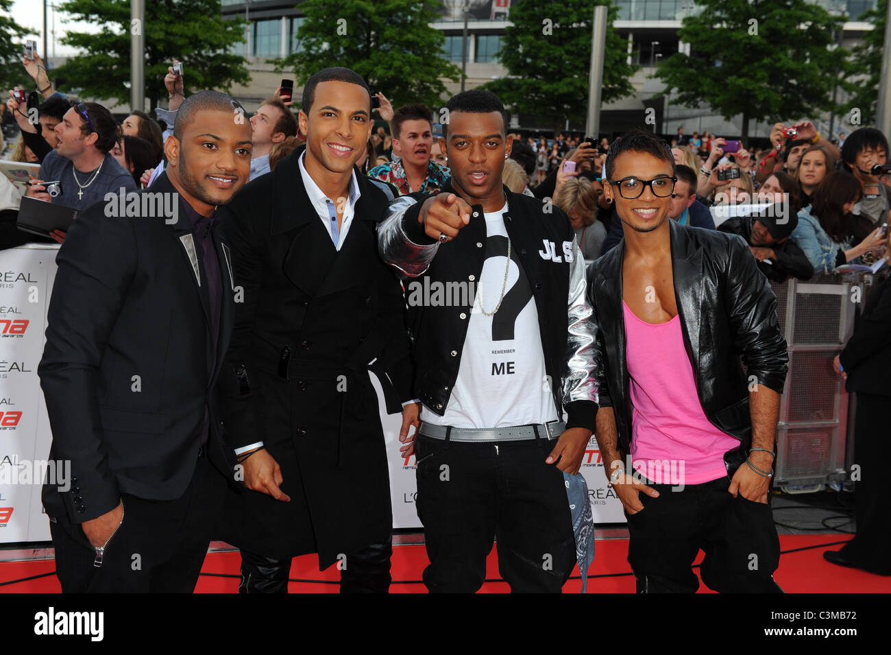 JLS NATIONAL MOVIE AWARDS 2011 Wembley Arena di Londra Inghilterra 11 Maggio 2011 Foto Stock