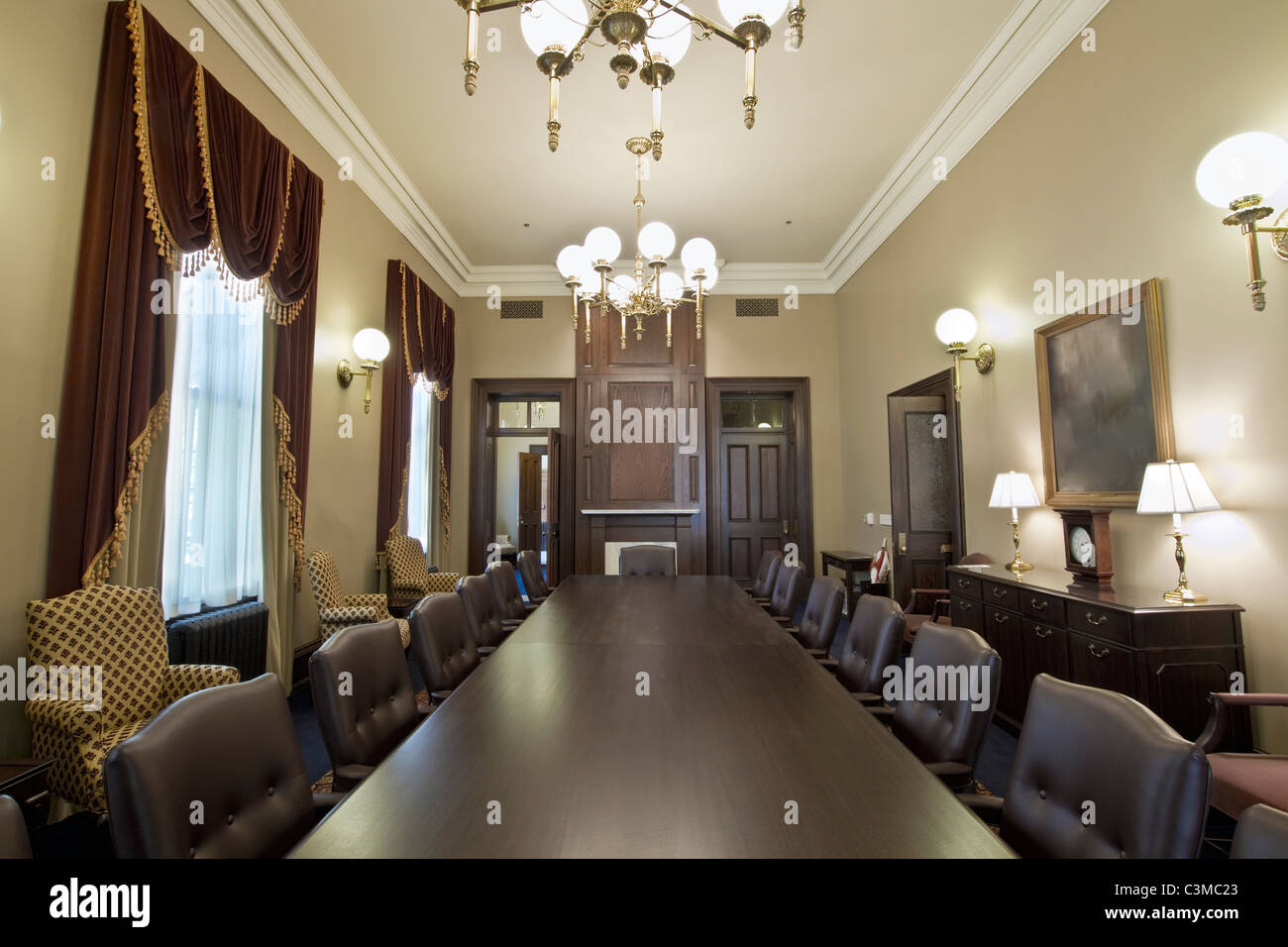 Edificio storico aula conferenze Sala riunioni Portland Oregon Foto Stock