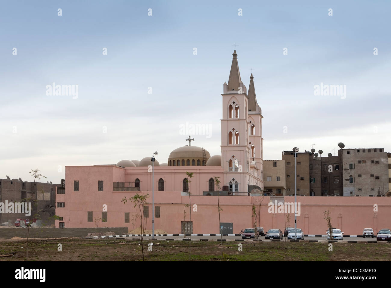 La Chiesa Copta Ortodossa nella città di Luxor, Egitto Foto Stock