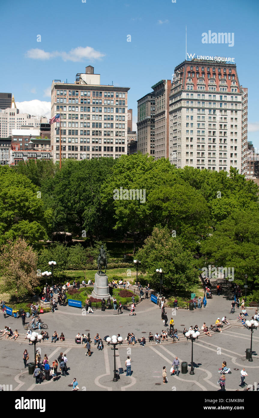 Union Square Park di New York City Foto Stock