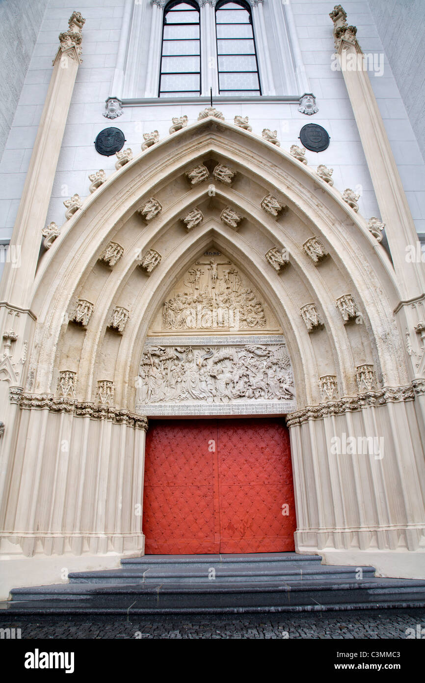 Mariazell - portale della basilica Foto Stock