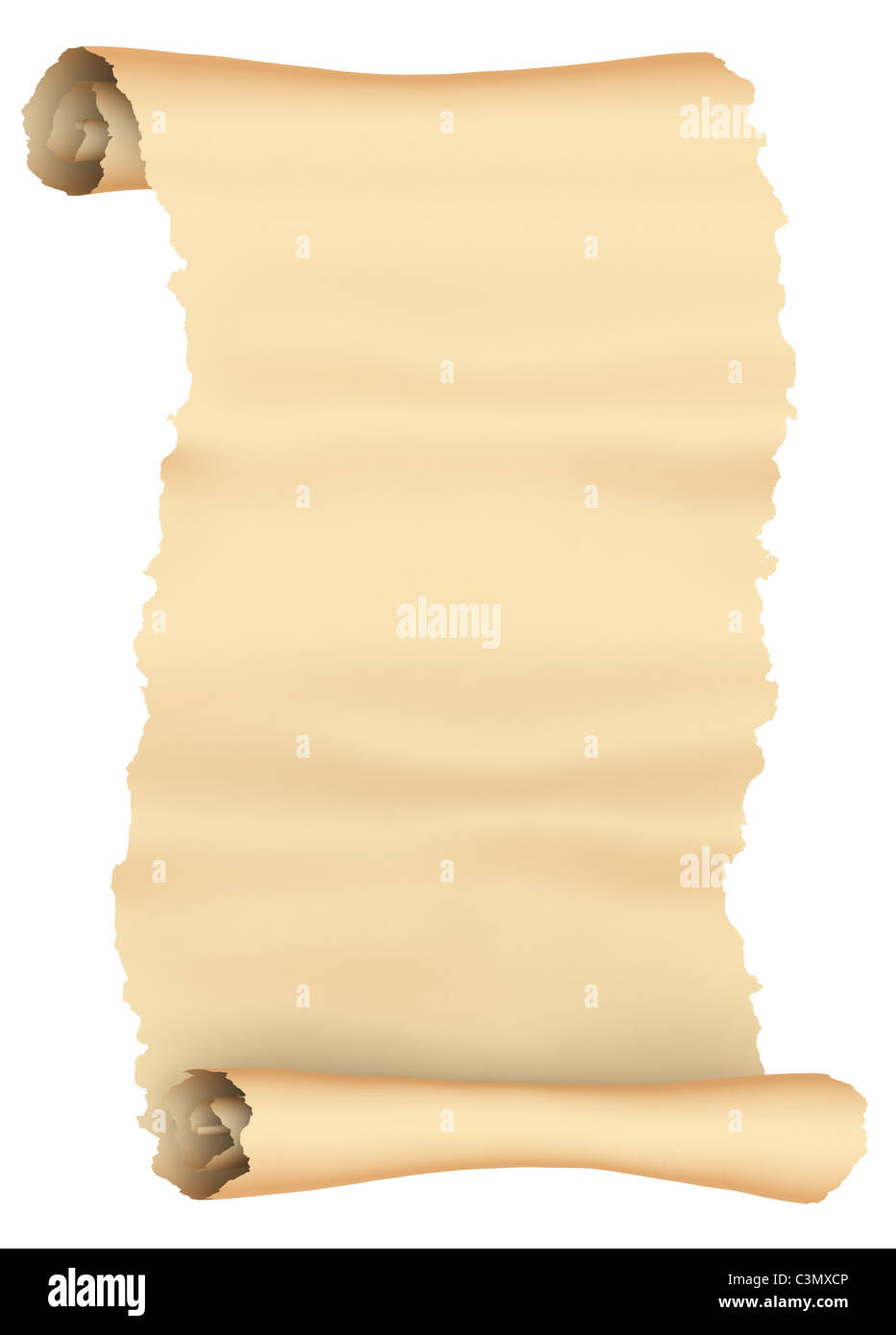 Manoscritto cartaceo, scorrere Foto Stock