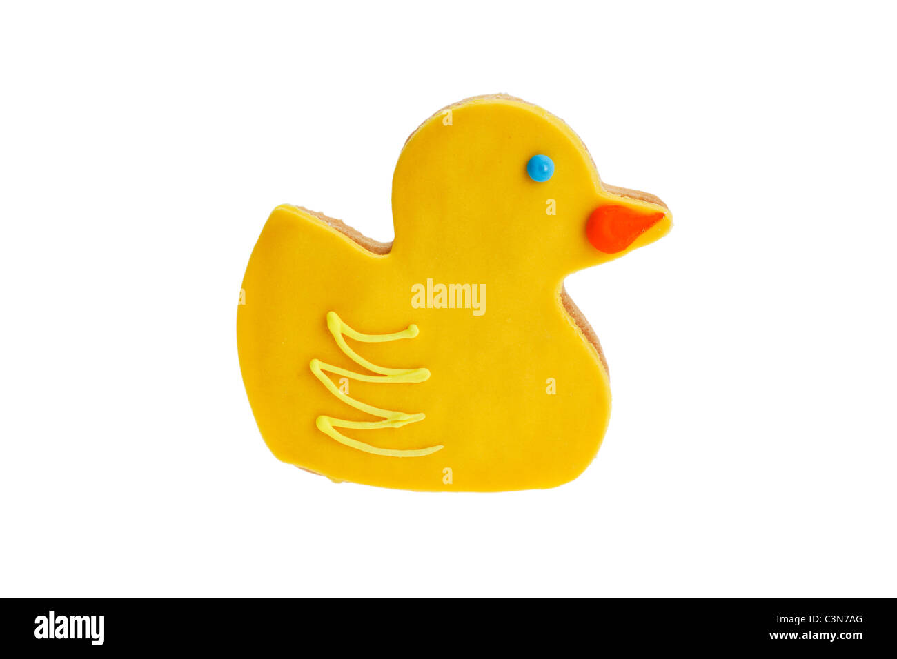 Novità anatra giallo biscotto di animale Foto Stock
