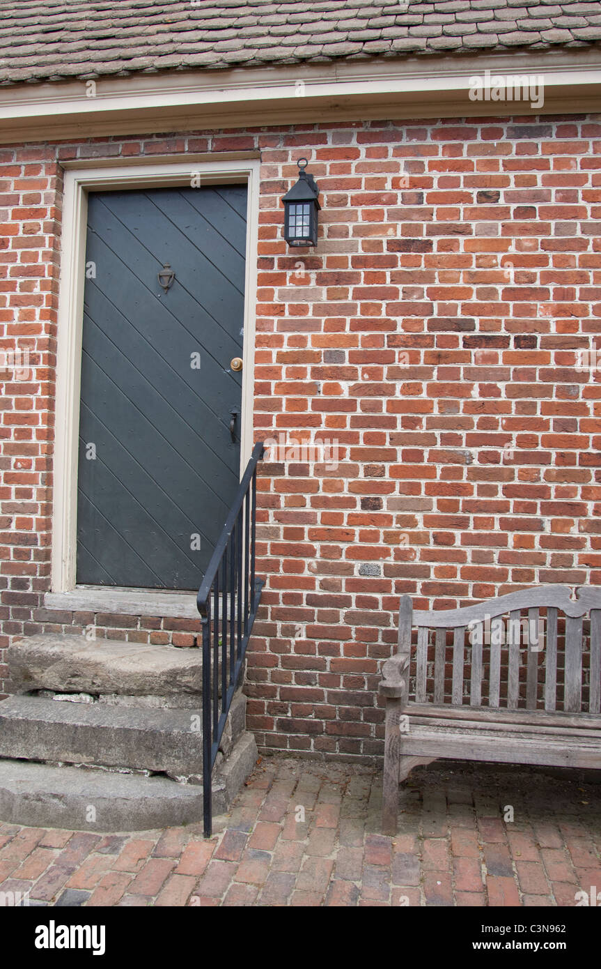 Virginia, Norfolk. Casa Willoughby-Baylor, c. 1794, ora sede del Norfolk Museo di storia. Foto Stock