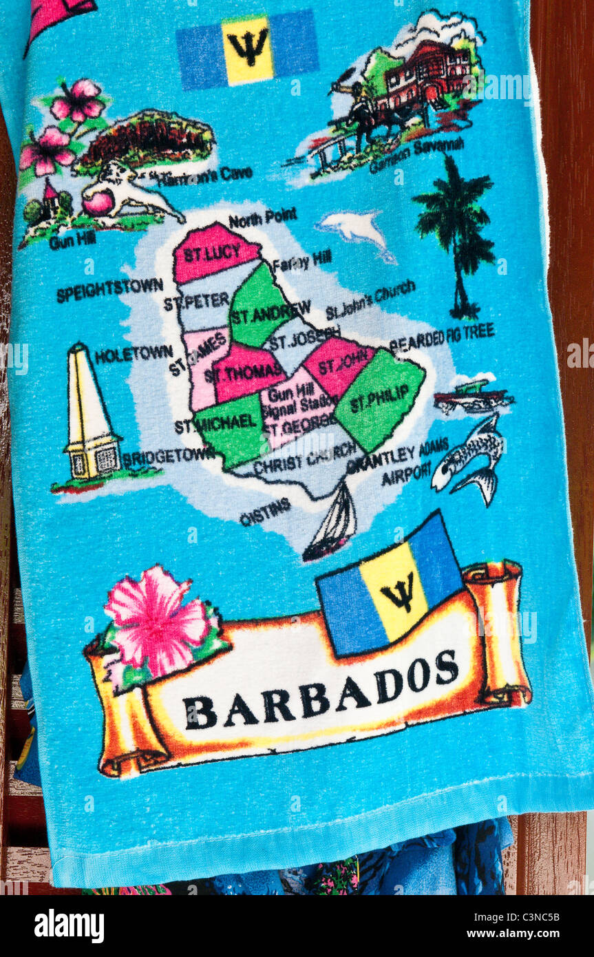 Negozio di souvenir a Harrison Cave Barbados, dei Caraibi. Foto Stock