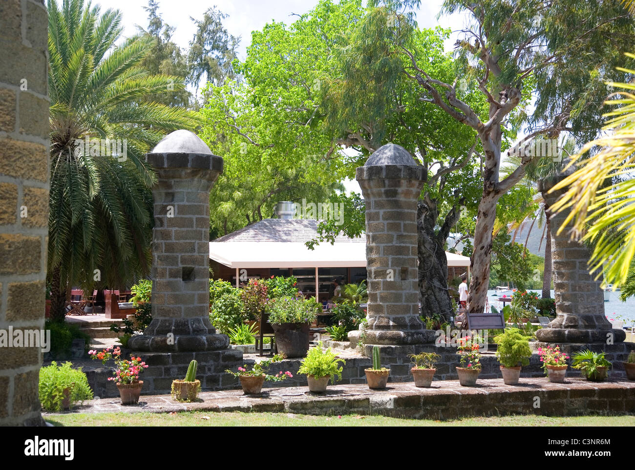 Nelsons Dockyard in Antigua Foto Stock