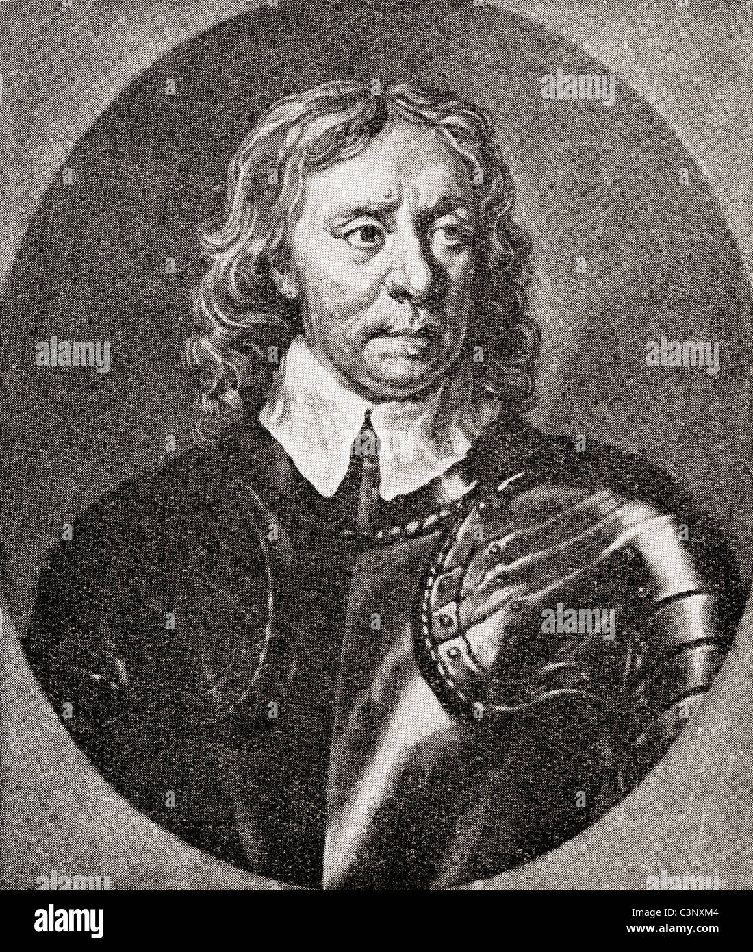 Oliver Cromwell, 1599 - 1658. Militare inglese e leader politico e il signore Protector of England, Foto Stock