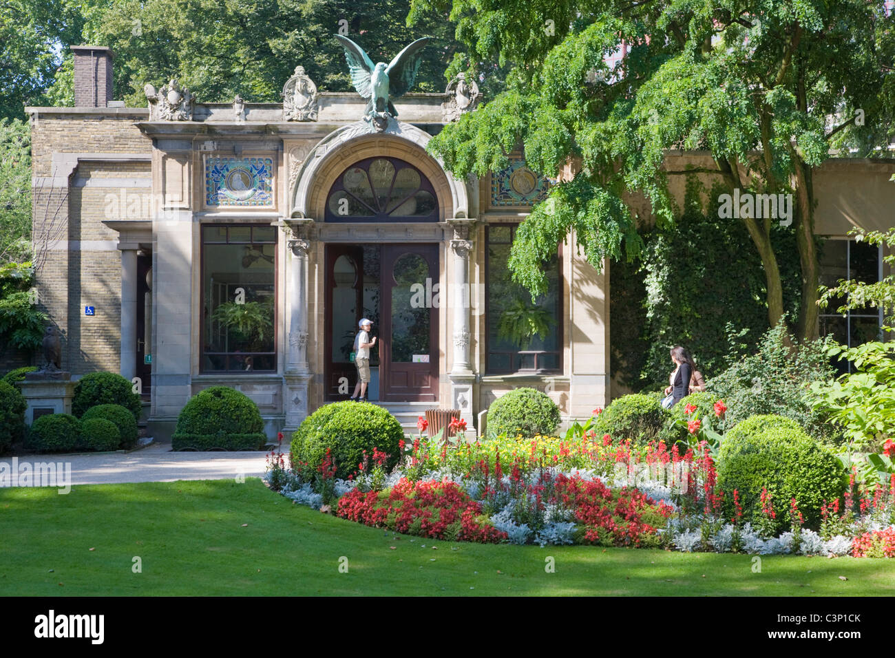 Casa degli uccelli. Lo Zoo di Anversa. Anversa. Il Belgio. Foto Stock