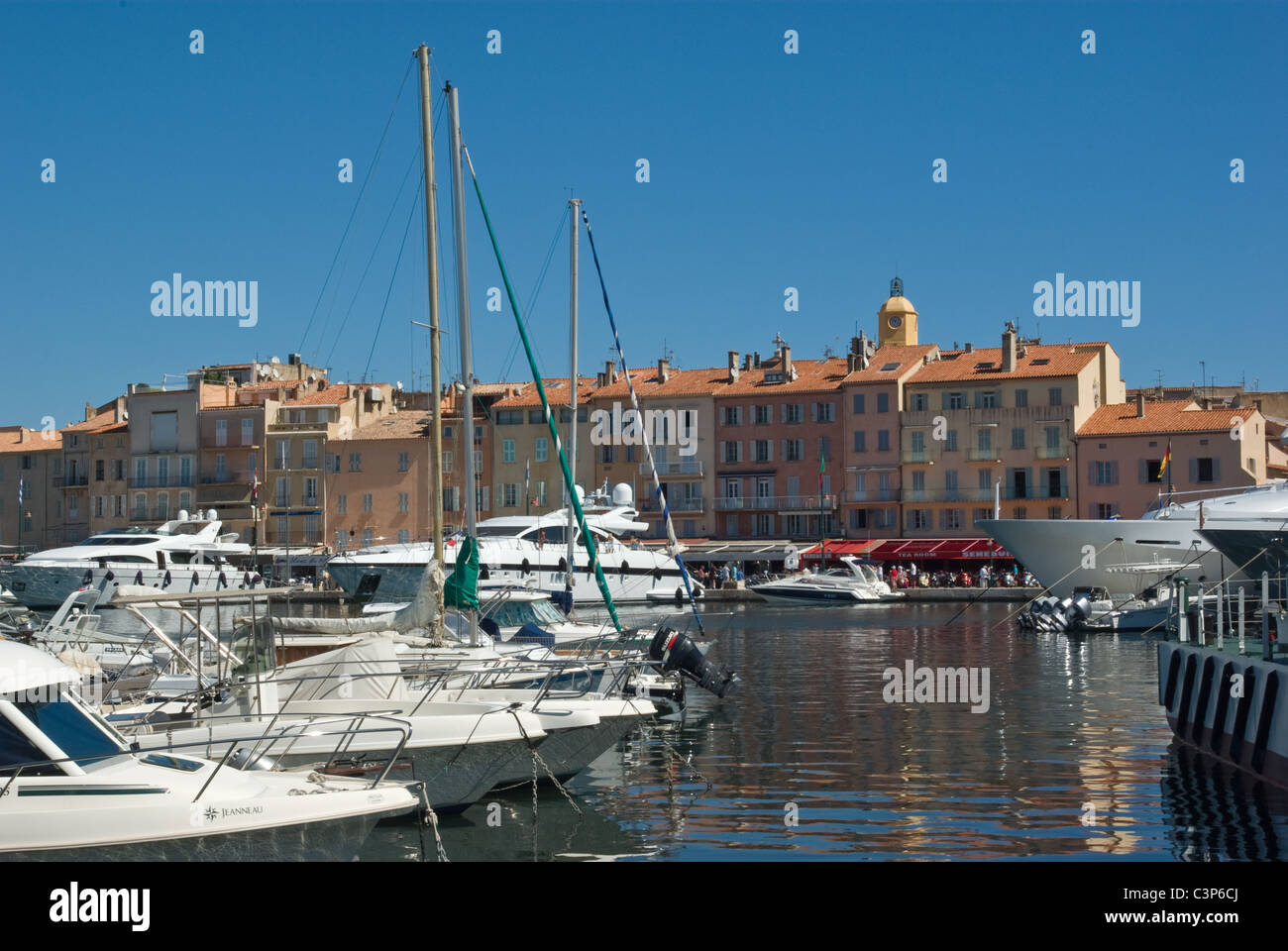 St Tropez Harbour Foto Stock