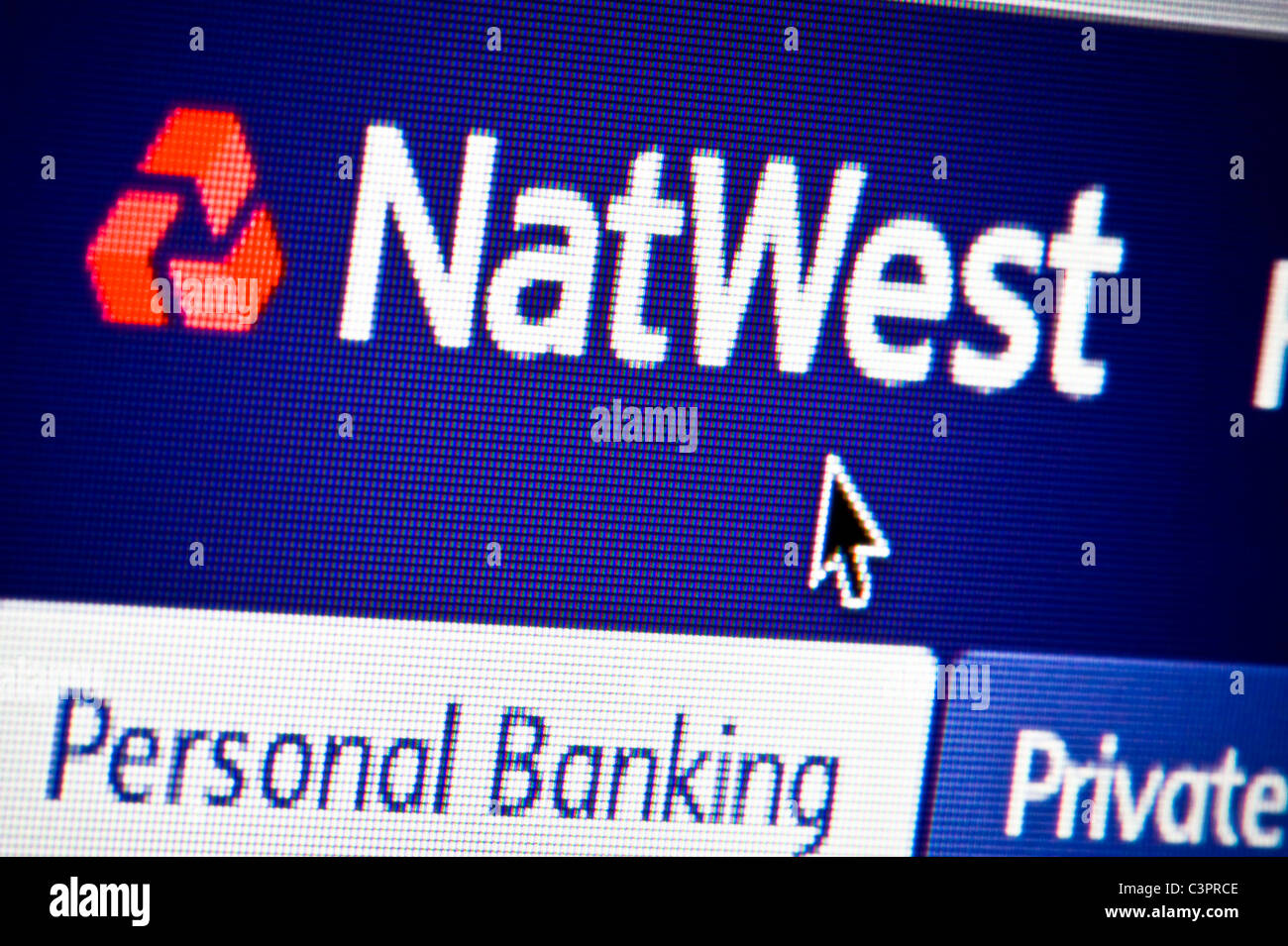 Close up NatWest logo come visto sul suo sito web. (Solo uso editoriale: -print, TV, e-book e Redazione sito web). Foto Stock