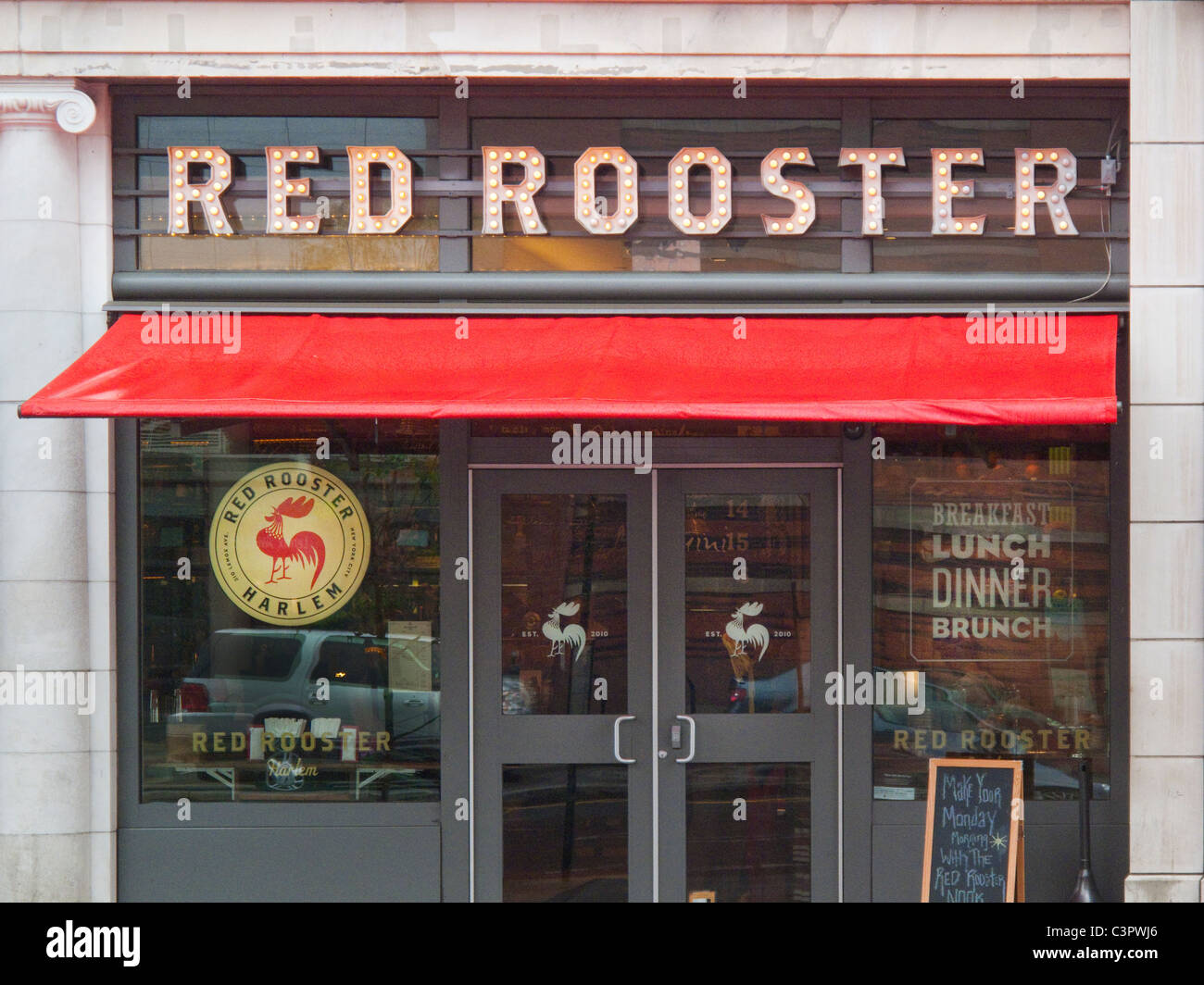 Gallo Rosso Ristorante Harlem NYC Foto Stock